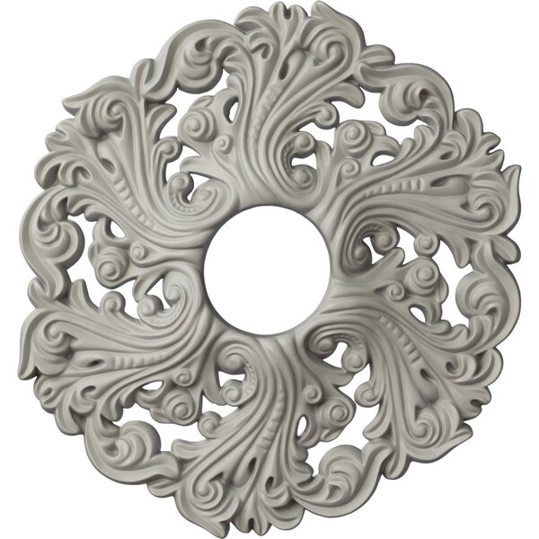 Ekena Millwork Orrington Ceiling Medallion (Canopies up to 4 3/4"), 19 5/8"OD x 4 3/4"ID x 1 3/4"P, Pot of Cream CM19ORPCF - main